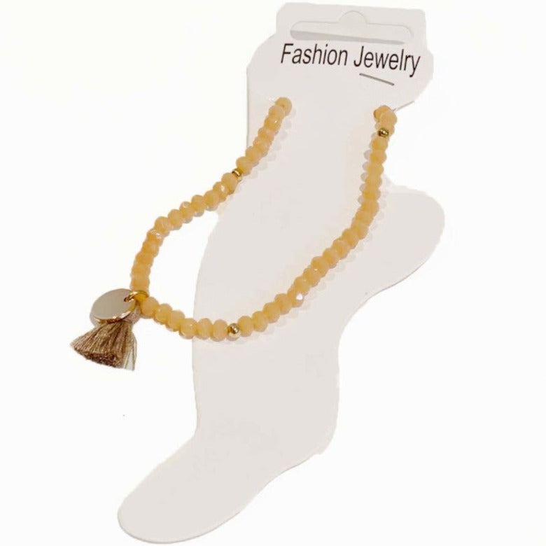 BEIGE ANKLET